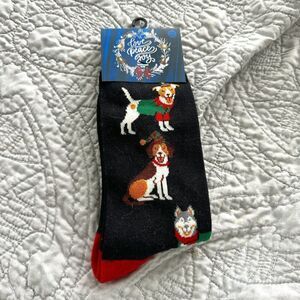 NWT Christmas Dog Socks